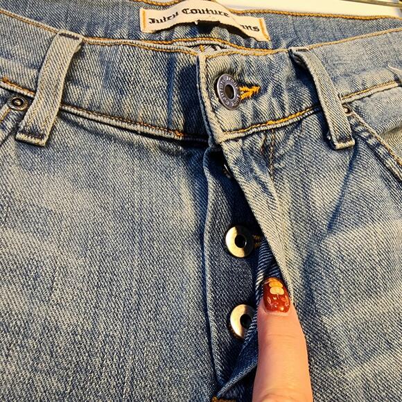 Juicy Couture Jeans Womens 32 Bootcut/Flared Bling y2k 90s - Picture 4 of 10